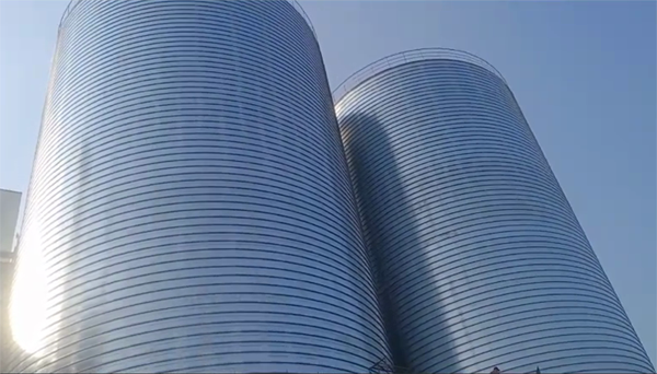 门头沟2座混凝土高架卷板仓